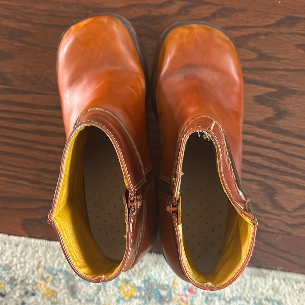 FRYE Platform Chunky Vintage Y2K Villager Zip Square Toe Ankle Bootie Boots 9